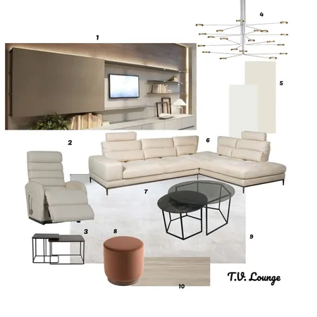 TV Lounge Northridge Interior Design Mood Board by nazrana786 on Style Sourcebook