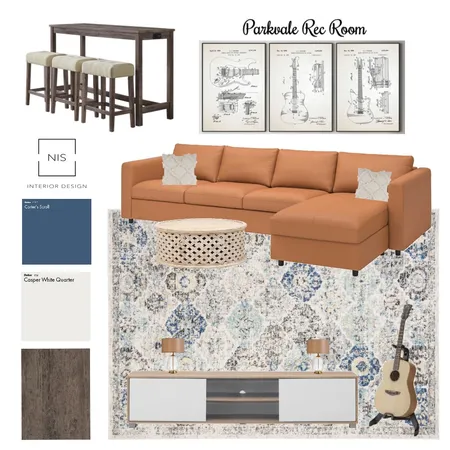 Parkvale Rec Room (option A) Interior Design Mood Board by Nis Interiors on Style Sourcebook
