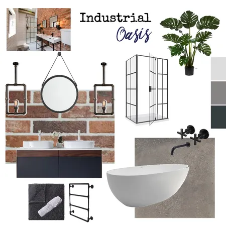 Industrial Oasis Interior Design Mood Board by brandia13 on Style Sourcebook