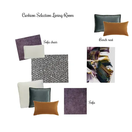 Achol's cushion selection living room Interior Design Mood Board by Jennypark on Style Sourcebook