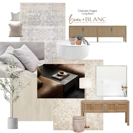 Chisholm Project - Living Room Interior Design Mood Board by bone + blanc interior design studio on Style Sourcebook
