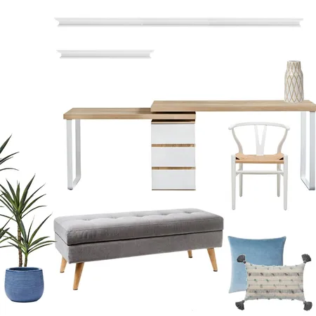Study Space Interior Design Mood Board by The Ginger Stylist on Style Sourcebook