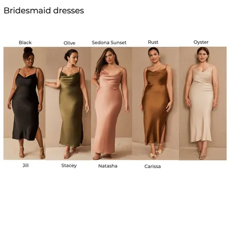 Bridesmaid dresses Interior Design Mood Board by LC Design Co. on Style Sourcebook