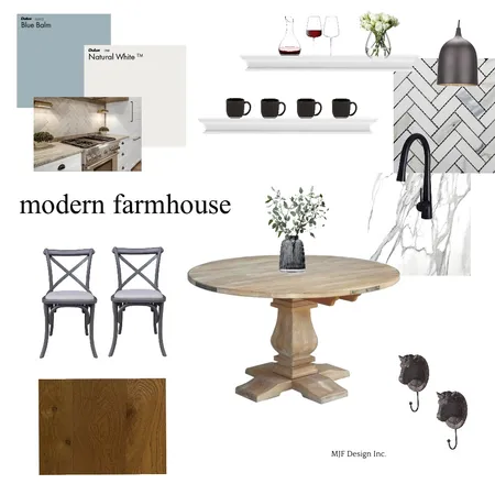 Modern Farmhouse Kitchen Module 3 Interior Design Mood Board by MJF Design Inc. on Style Sourcebook