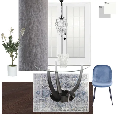 Accented Achromatic Dining Room Interior Design Mood Board by Farida Nassar Interiors on Style Sourcebook