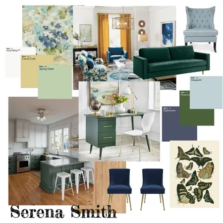 Accented Analogous Interior Design Mood Board by House of Serena Smith Designs on Style Sourcebook