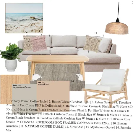 Boho/Beachy Lounge Interior Design Mood Board by cur0011 on Style Sourcebook