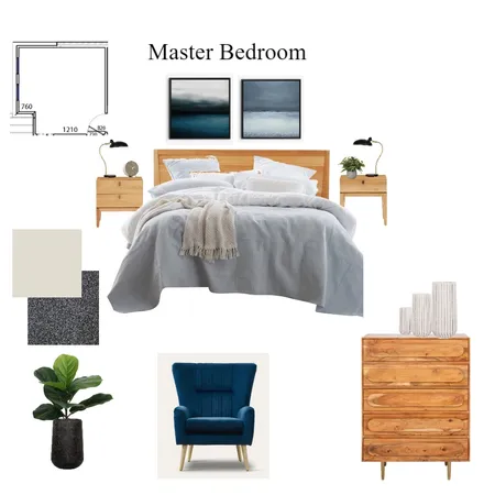 MASTER BEDROOM 2 Interior Design Mood Board by Organised Design by Carla on Style Sourcebook