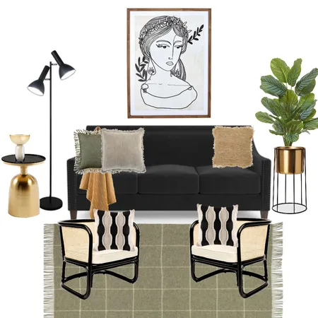 Glam lounge room Interior Design Mood Board by Gsheps on Style Sourcebook