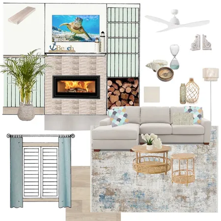 Coastal Living Room Interior Design Mood Board by CY_art&design on Style Sourcebook