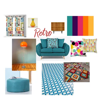 Retro Interior Design Mood Board by Katherine Elizabeth on Style Sourcebook