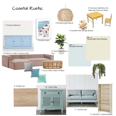 Coastal Interior Design Mood Board by Christine Florens on Style Sourcebook
