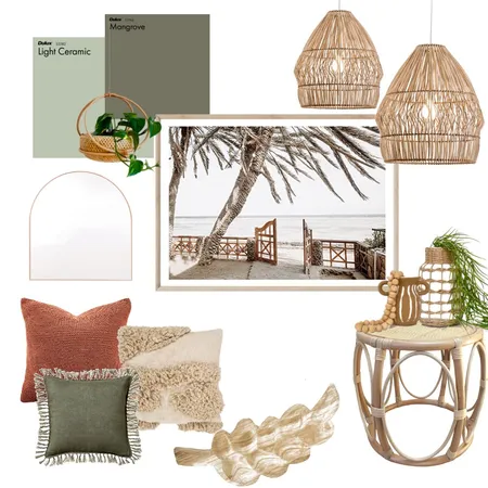 Sage and Sunset coastal boho Interior Design Mood Board by Sage and Wood collective on Style Sourcebook