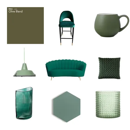 green Interior Design Mood Board by Evolution Design on Style Sourcebook