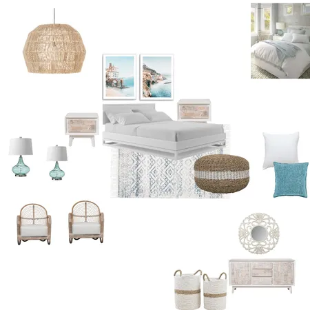 relaxed coastal bed room Interior Design Mood Board by Naemahmed on Style Sourcebook