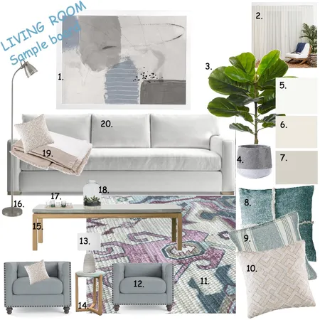 Living room Interior Design Mood Board by Rosi Pisani on Style Sourcebook