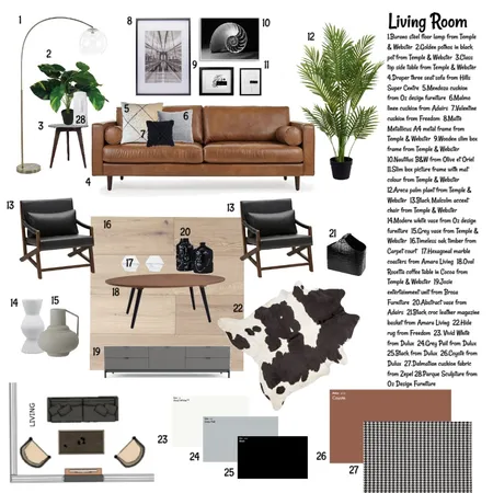 Living Room Interior Design Mood Board by dariastudios on Style Sourcebook