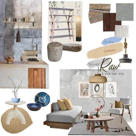 Raw - Wabi-Sabi Interior Design Mood Board by Simina on Style Sourcebook