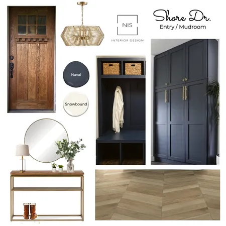 Shore Dr. Entry/Mudroom (option A) Interior Design Mood Board by Nis Interiors on Style Sourcebook
