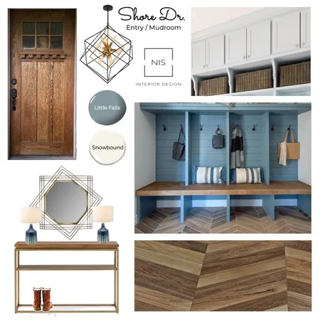 Shore Dr. Entry/Mudroom (option B) Interior Design Mood Board by Nis Interiors on Style Sourcebook