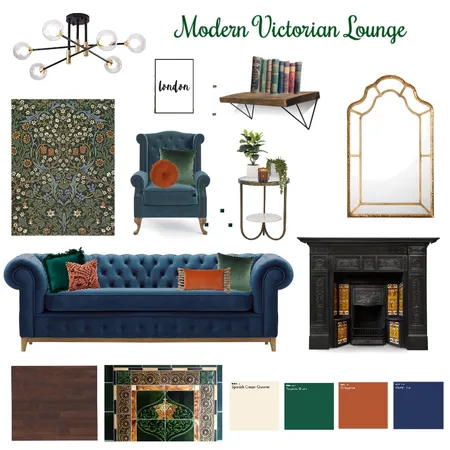 Modern Victorian Lounge Interior Design Mood Board by katywickens on Style Sourcebook