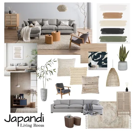 JAPANDI - living room Interior Design Mood Board by KELEFORNIA DESIGN on Style Sourcebook