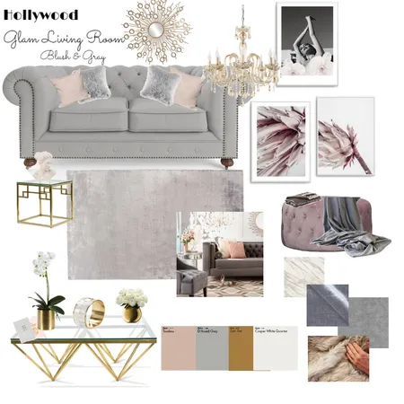 Hollywood Glam Interior Design Mood Board by Melikarahimi on Style Sourcebook