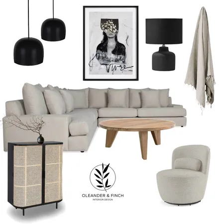 Monochrome Interior Design Mood Board by Oleander & Finch Interiors on Style Sourcebook