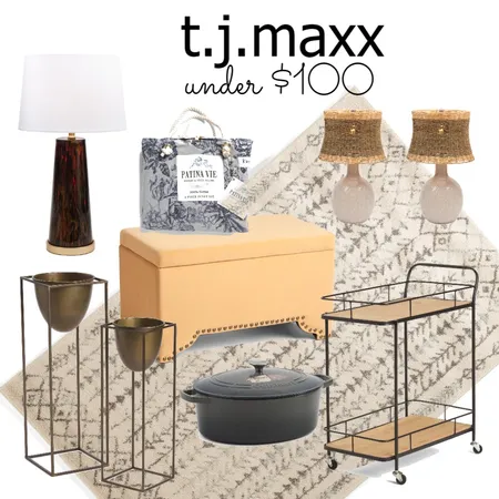TJ Under $100 Interior Design Mood Board by Twist My Armoire on Style Sourcebook