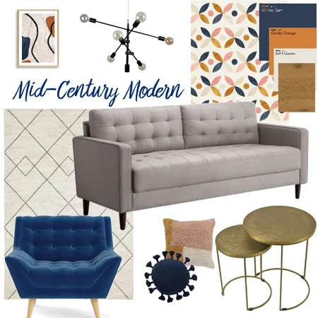 Mid-Century Modern Interior Design Mood Board by evaughan on Style Sourcebook