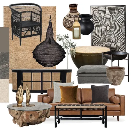 Dark Africa Interior Design Mood Board by tarachandra on Style Sourcebook