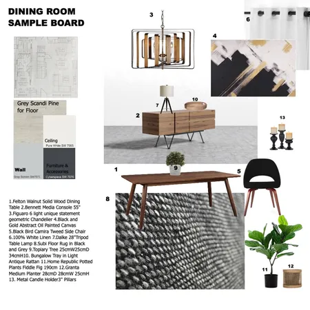 DINING ROOM Interior Design Mood Board by Mellany Jagt on Style Sourcebook