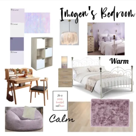Imogen's Bedroom Interior Design Mood Board by Nicola on Style Sourcebook