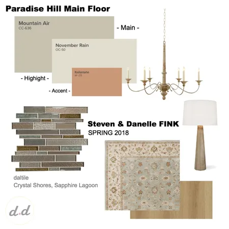 Paradise Hill Main Floor Concept Interior Design Mood Board by dieci.design on Style Sourcebook