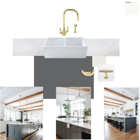 Sally Farmhouse Kitchen Island Interior Design Mood Board by leighmaxrussell on Style Sourcebook
