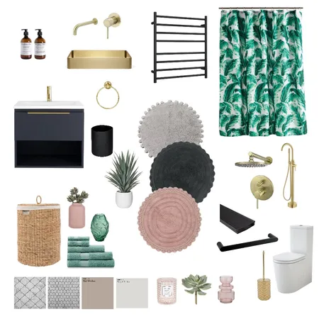 WC & Laundry Room Interior Design Mood Board by Swanella on Style Sourcebook