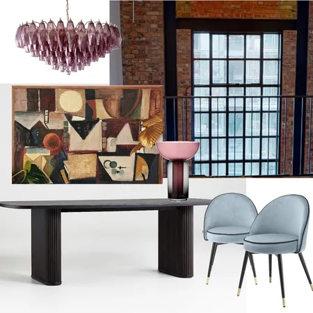 Battersea dining room (purple light) Interior Design Mood Board by SaskiaHayes on Style Sourcebook