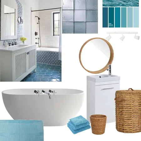 mediterranean bathroom Interior Design Mood Board by dianasciarragalli on Style Sourcebook