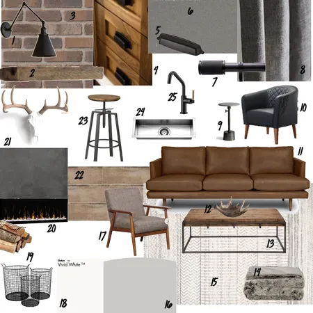 Aaron's Loft Interior Design Mood Board by KJ on Style Sourcebook