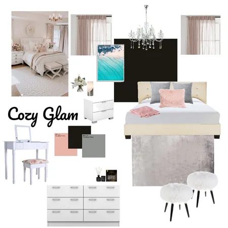 Cozy Glam Interior Design Mood Board by nicolesinterior on Style Sourcebook