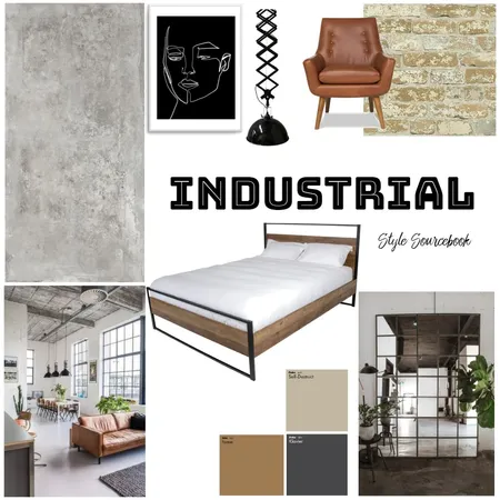Industrial Interior Design Mood Board by alicegumbley on Style Sourcebook