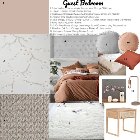Guest Bedroom Interior Design Mood Board by JanelleO on Style Sourcebook