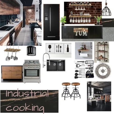 Industrial Cooking Interior Design Mood Board by Louise Eilers on Style Sourcebook