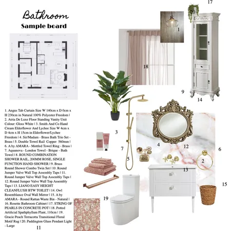 bathroom sample board Interior Design Mood Board by bettyczok on Style Sourcebook