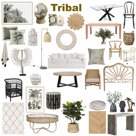 TRIBAL STYLE Interior Design Mood Board by asroche on Style Sourcebook