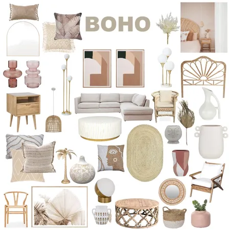 BOHO Interior Design Mood Board by asroche on Style Sourcebook