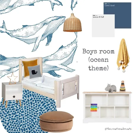 Boys bedroom (ocean theme) Interior Design Mood Board by The Creative Advocate on Style Sourcebook