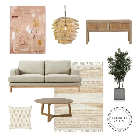 warm living space Interior Design Mood Board by Designed By Nat on Style Sourcebook