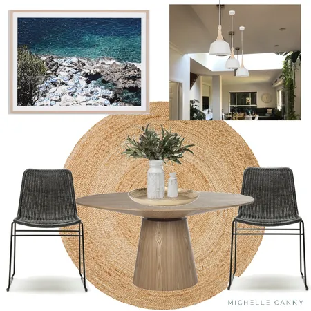 Mid Century Modern Dining Area Interior Design Mood Board by Michelle Canny Interiors on Style Sourcebook