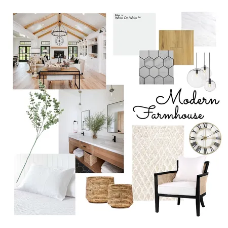 Modern Farmhouse Final Interior Design Mood Board by malessiavinci on Style Sourcebook